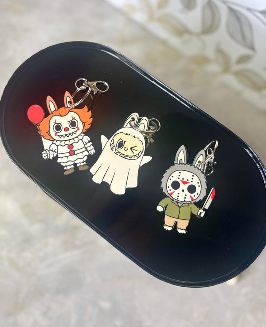Labubu Horror Costume Keychains