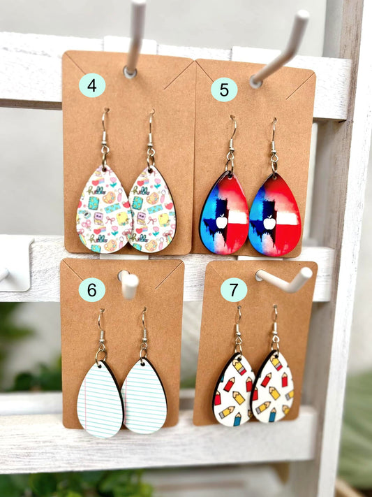 Custom!! Sublimated Earrings - Your Photo, Logo, or Design!